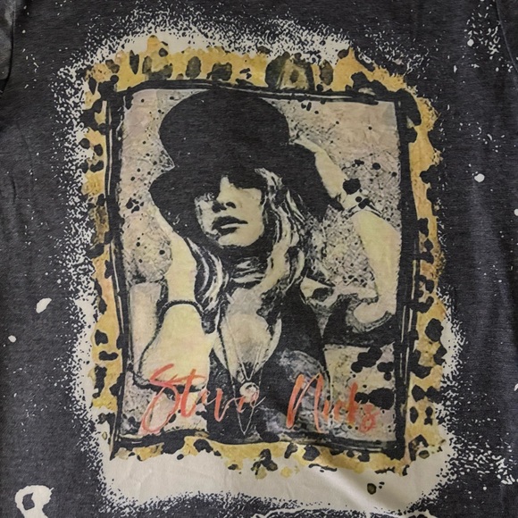 Stevie Nicks Vintage Graphic Tee Women’s Medium NWOT Bleached Distressed t-shirt - Picture 2 of 7